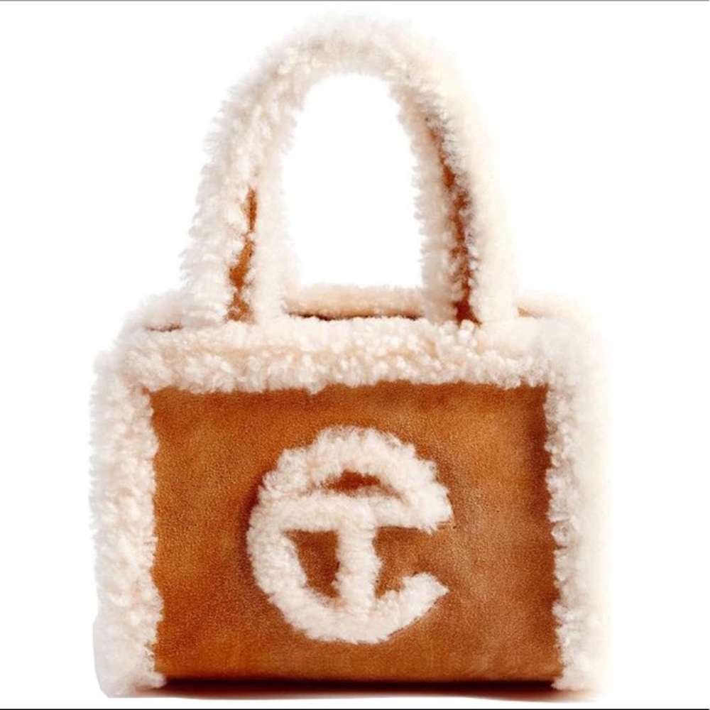 Small chestnut telfar x ugh shopper tote